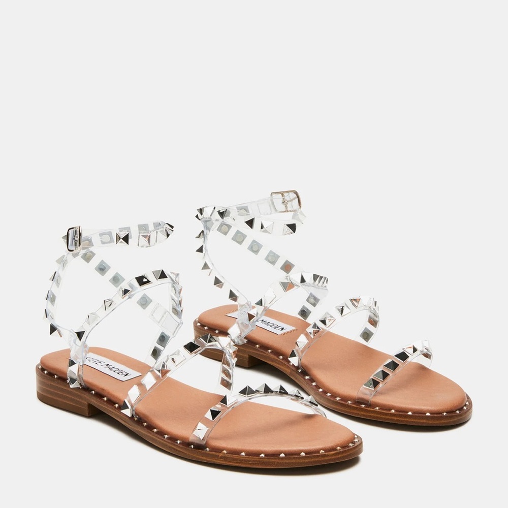 Steve Madden Silver Gladiator Sandals